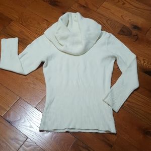 🌾Cream beige cozy cowl neck sweater